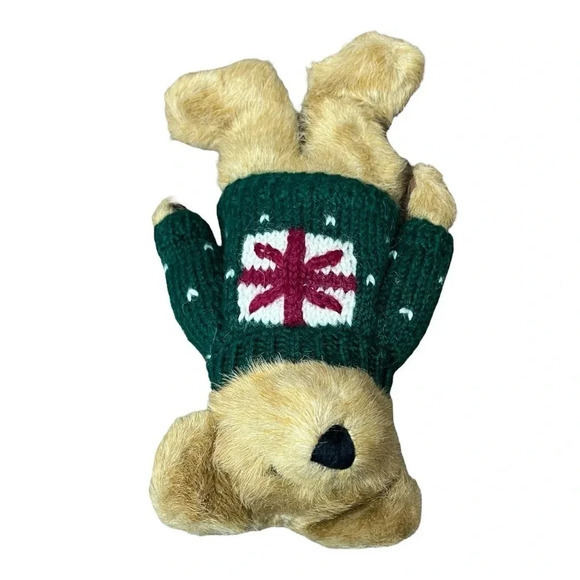 Boyds Bears Plush Casimir B Bean Retired Christmas Valentines 2 Sweaters 10" NWT - Picture 4 of 10